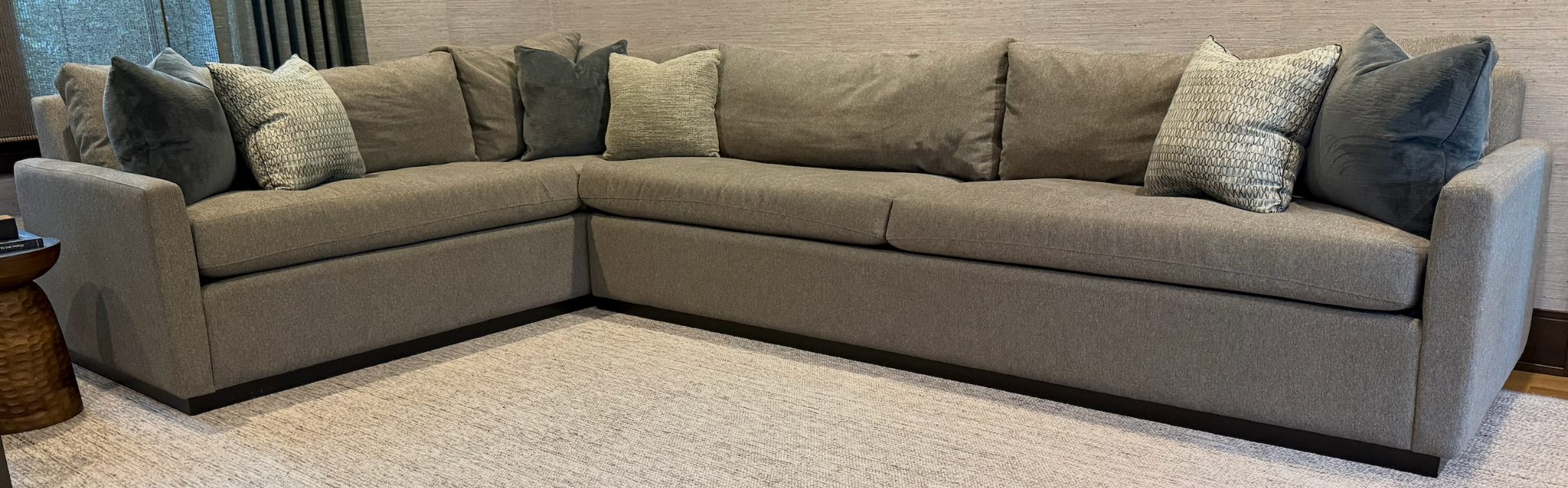 Lazar Sectional w/ 6 Pillows — view 1, Den, 251 Oak Ridge Ave