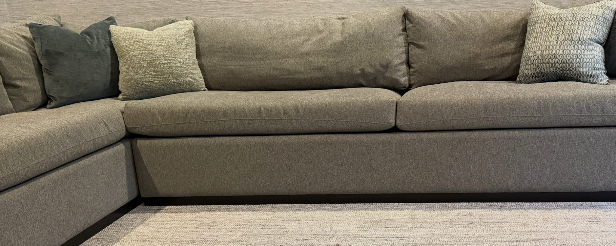 Lazar Sectional w/ 6 Pillows — view 3, Den, 251 Oak Ridge Ave