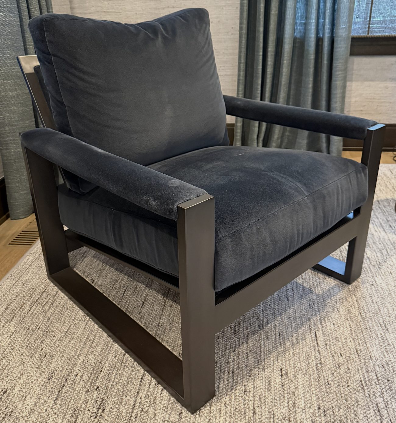Thayer Coggin Metal Frame Chair — view 2, Den, 251 Oak Ridge Ave