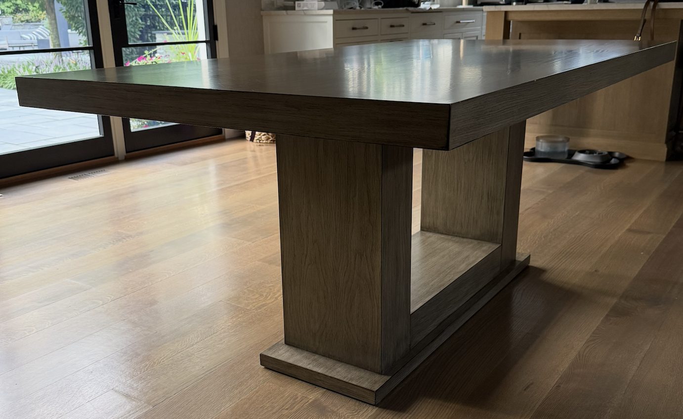 Old Biscayne Custom Oak Dining Table — view 2, Breakfast Area, 251 Oak Ridge Ave